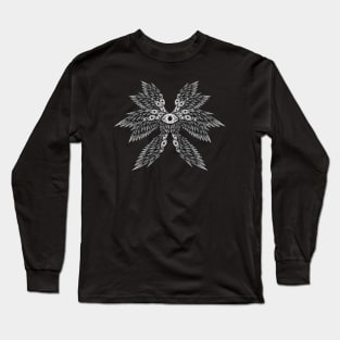 Divine Radiance: Seraph Biblically Accurate Angel Design Long Sleeve T-Shirt